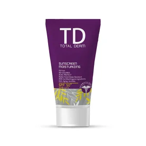 کرم ضد آفتاب بی رنگ فاقد چربی+SPF50 توتال درم | 50ml