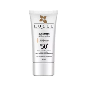 ضد آفتاب مرطوب کننده بژ متوسط +SPF50 فاقد چربی پوست چرب و مختلط لوسل | 50ml