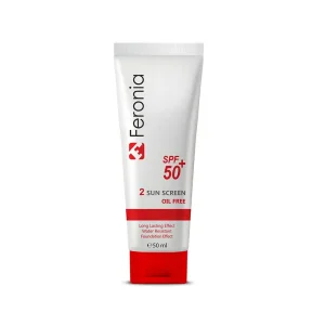 کرم ضد آفتاب بژ متوسط +SPF50 فاقد چربی حاوی آلوئه ورا فرونیا | 50ml